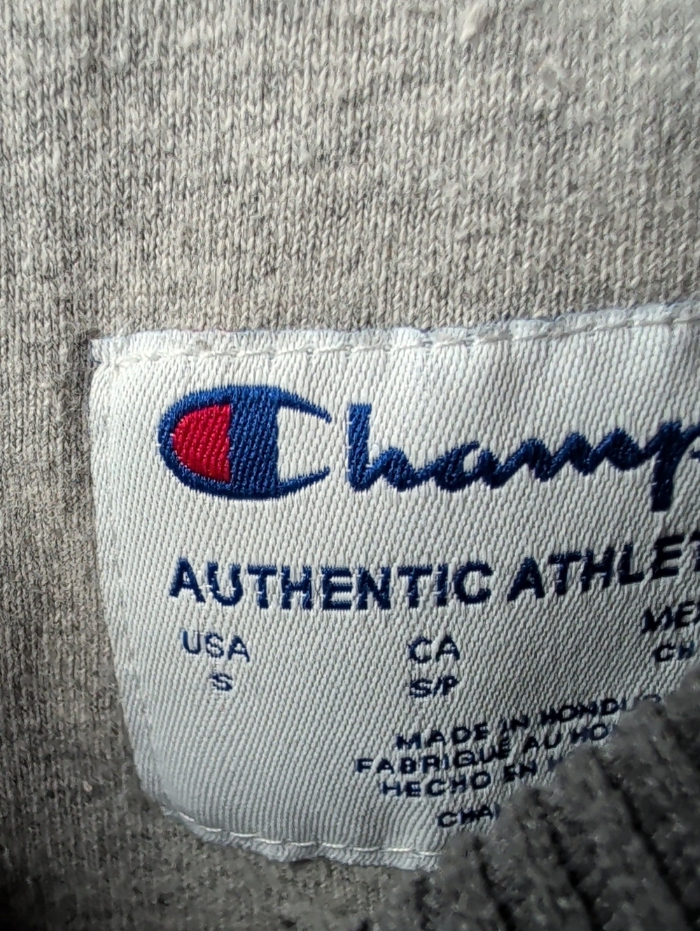 Champion Men's Dark Gray Crewneck Sweatshirt Small - Picture 4 of 5
